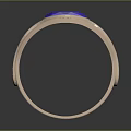 Stylish Gold Ring With Blue Gemstone Fashion Accessory Design For Daily Wear