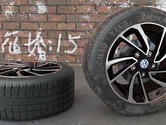 Modern Tires 3d model