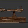 Crossbow Mechanical Crossbow Shift Bow and Arrow Shoot Far Equipment Weapons High-tech Crossbow 3d model