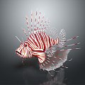 Modern lionfish lion fish lionfish marine fish 3d model