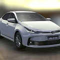 White Toyota Altis Sedan Modern Design Sleek Exterior Front Grille And Headlights