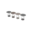 Sleek Modern Coffee Table Design With Round Tabletop And Metal Frame Structure 3d model