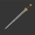 Modern Sword Officer Sword Long Sword 3d model