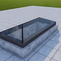 Single Family Villa Exterior Featuring Marble Skylight And Glass Roof Design