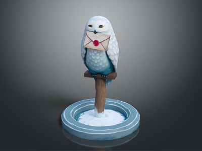 Modern owl grimace owl long-eared owl Wulin owl model