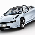 The car is extremely krypton 001 2022 with interior trim 3d model