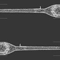 Classic Wooden Oars As Sports Equipment For Rowing With Traditional Design