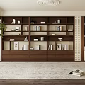 Middle Style Bookcase 3d model
