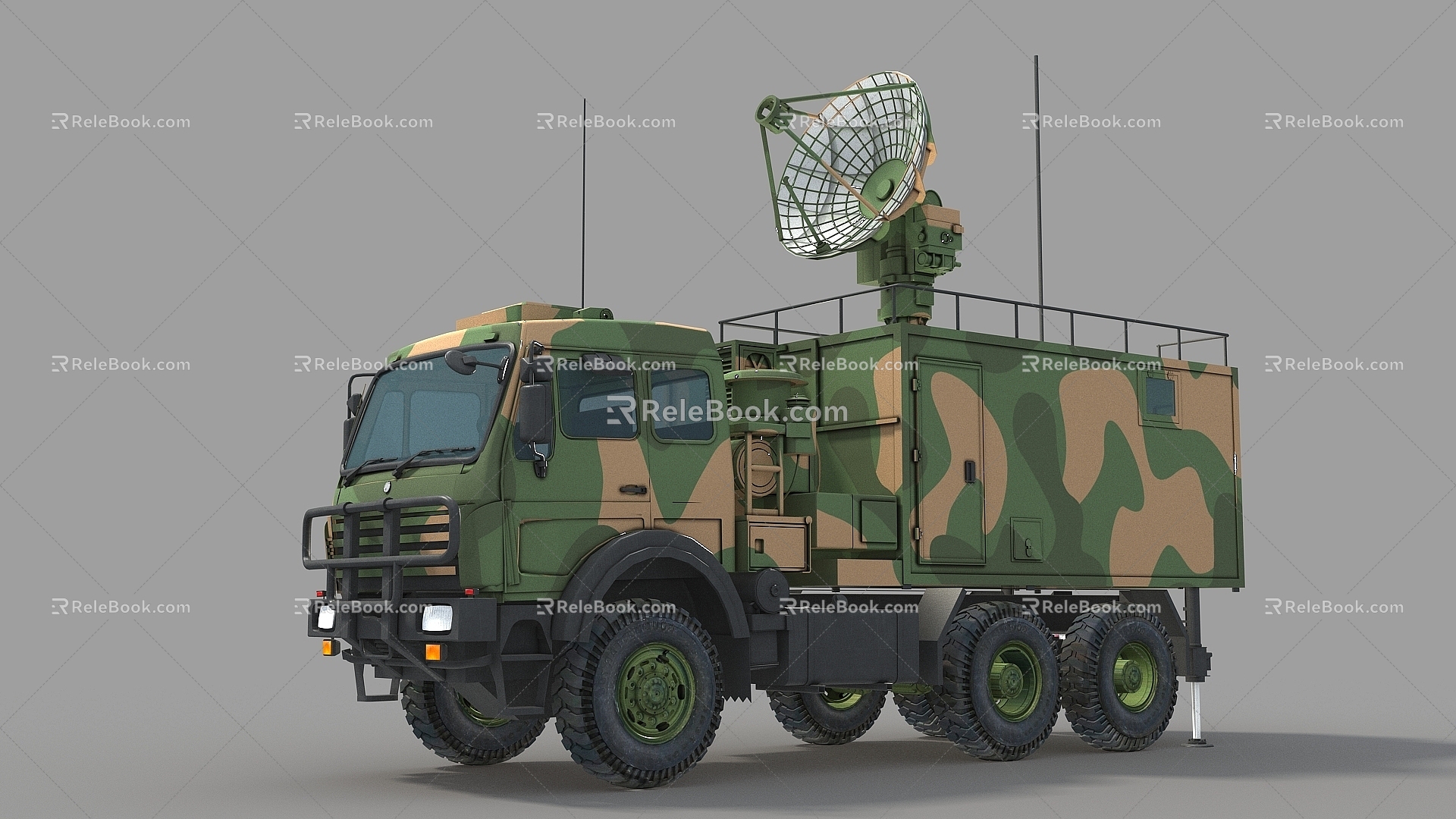 Weather radar search tracking radar radar vehicle tracking radar tracking illumination radar fire control radar large radar domestic radar military radar vehicle 3d model