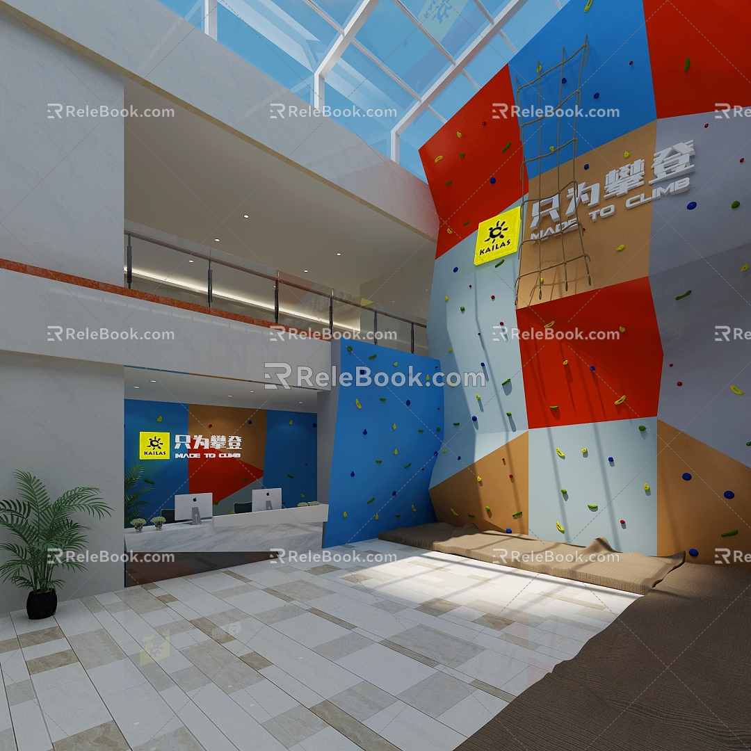 Rock Climbing Mountain 3d model