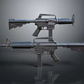 Tactical Rifles Design With Barrel Stock Magazine Handguard And Grip