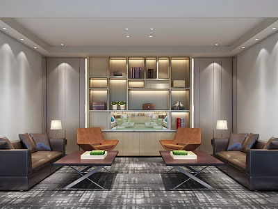 Modern Reception Room 3d model Modern Reception Room 3d model