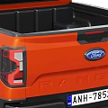 Orange Pickup Truck Showcasing Rugged Off Road Exterior Features 3d model