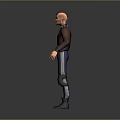 3D Male Character Design With Spiky Hair Brown Jacket White Shirt And Blue Jeans