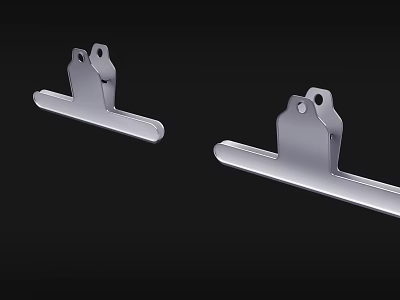 Silver Metal Paper Clips For Daily Office Document Organization And Storage 3d model