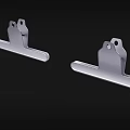 Silver Metal Paper Clips For Daily Office Document Organization And Storage