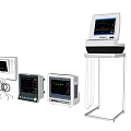 Medical Monitoring Devices With Various Displays Console Units And Connection Cables