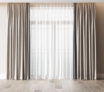 Modern Curtains 3d model