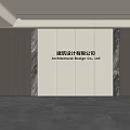 Modern Front Desk Background Wall Simple Background Wall Front Desk Reception Area Background Wall Company Front Desk Background Wall 3d model