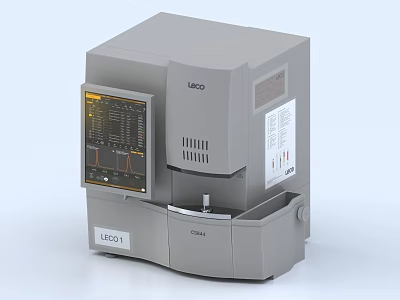 LECO CS844 Industrial Analytical Equipment With Digital Display And Control Panel 3d model