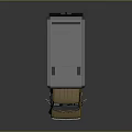 Yellow Cab Box Truck With White Cargo Box And Smooth Exterior Design