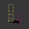 Sturdy Green Industrial Hand Trucks With Wheels For Efficient Cargo Transport