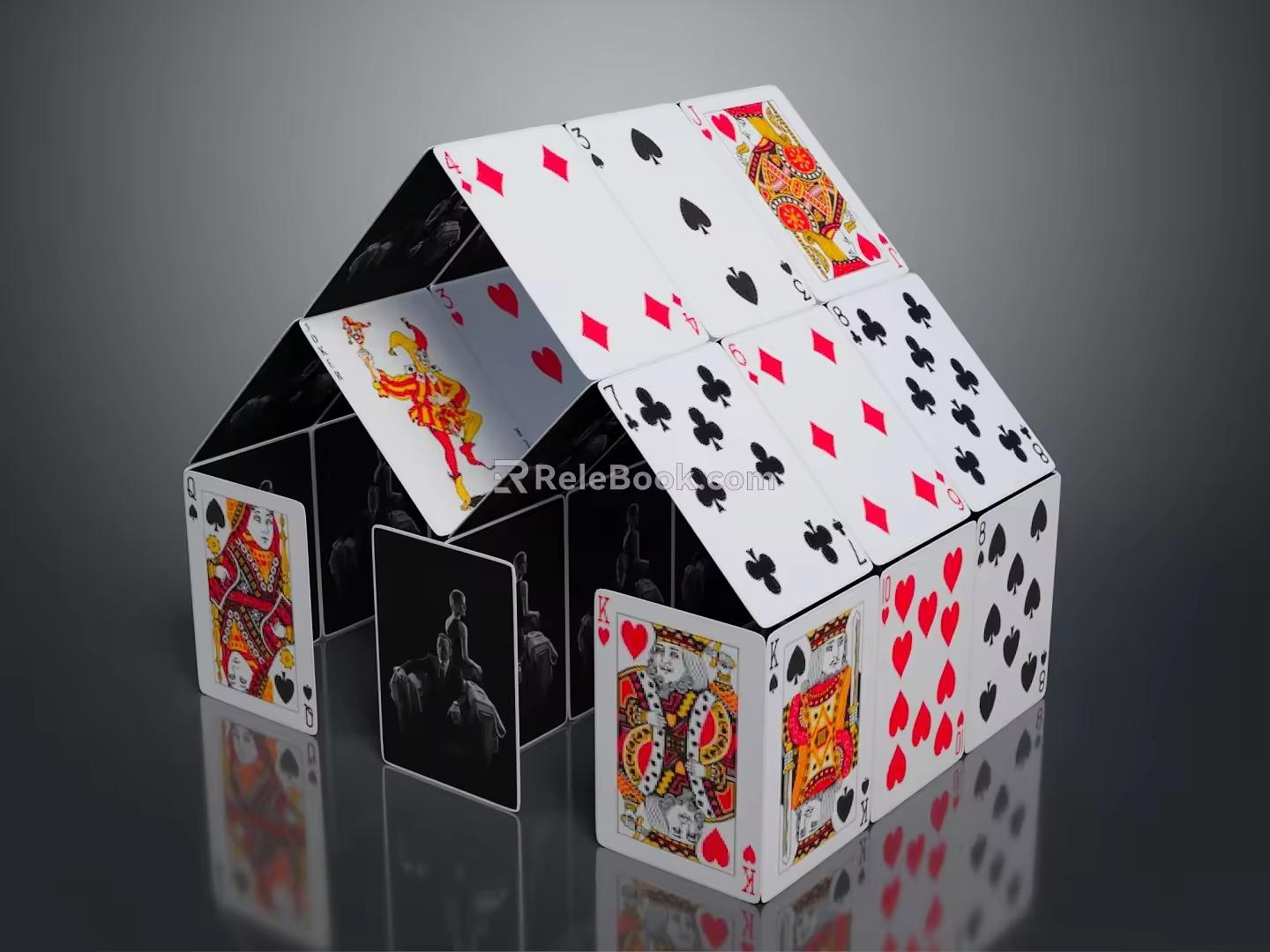 Modern Poker Poker Paper Poker 3d model