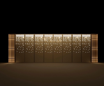 Chinese background wall 3d model