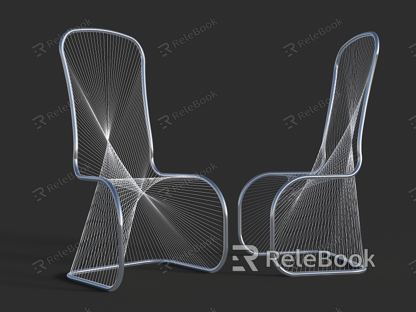 Modern Single Chair Special-shaped Linear Chair Special-shaped Leisure Chair model