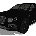 Luxury Bentley SUV Exterior Design With Chrome Grille LED Headlights And Black Alloy Wheels