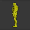 Muscular Male Character 3D Model With Strong Physique And Superhero Features