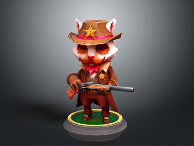 Fox Cartoon Fox Small Fox Cartoon Characters Cartoon Animals Cartoon Small Animals Game Characters model