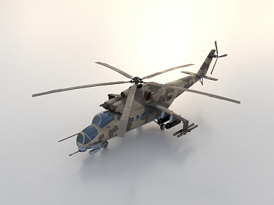 Helicopter Gunship Rescue Helicopter Drone Transport Helicopter 3d model