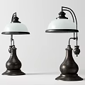 Classical Table Lamp Industrial Wind Table Lamp 3d model