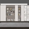 Modern bookcase 3d model