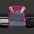 Gray Go Kart With Number 8 Steering Wheel Pink Accents And Black Wheels