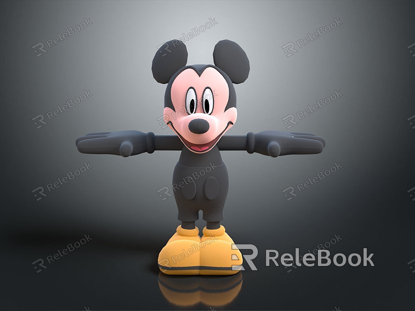 Mickey Mouse Cartoon Characters Cartoon Animals Cartoon Small Animals Game Characters Virtual Characters Anime Characters model