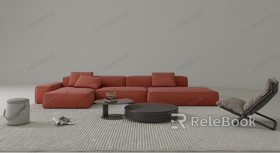 Modern Sofa Combination Sofa Combination Corner Sofa Combination Sofa Carpet Single Sofa model