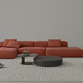 Modern Sofa Combination Sofa Combination Corner Sofa Combination Sofa Carpet Single Sofa 3d model