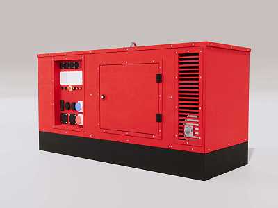 Diesel generator set 3d model