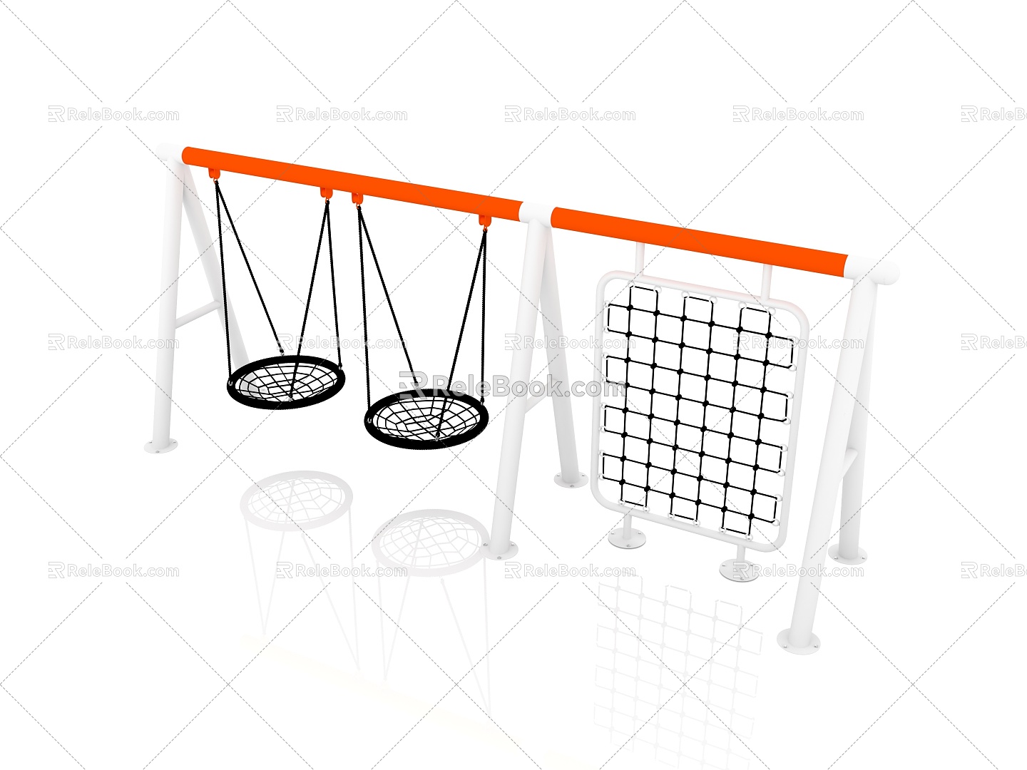 Children's Swing Outdoor Swing Swing Site Swing Swing Rack 3d model