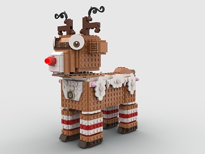 Lego LEGO Toy Christmas Reindeer 3d model