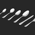 Polished Modern Stainless Steel Cutlery Set With Spoons Forks And Knife