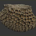 Bees Honeycomb Nest With Rounded Textured Structure On Dark Background