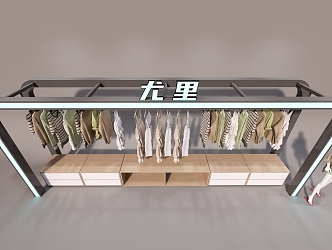 Women's Clothing Meichen Shopping Mall Women's Clothing Display 3d model