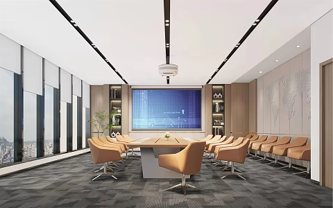 Modern Conference Room Large Conference Room Conference Hall Report Hall 3d model