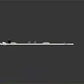 Realistic Airport Runway 3D Model With Paved Tarmac Buildings And Vehicles