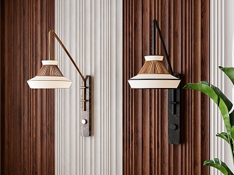 Wind wall lamp combination 3d model