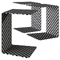 Sturdy Modern Black Metal Shelving Unit With Tiered Horizontal Platforms