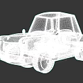 Red Vintage Classic Car With Retro Design And Chrome Accents